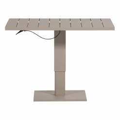 WOOOD Tesso hoogte verstelbare tuintafel aluminium Zand