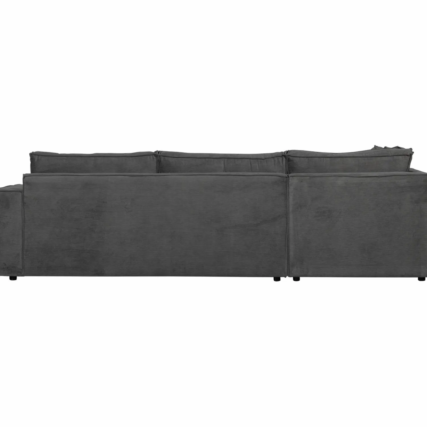 Sale WOOOD Thomas hoekbank ribstof links Donkergrijs