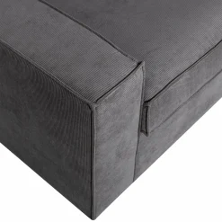 Sale WOOOD Thomas hoekbank ribstof rechts Donkergrijs