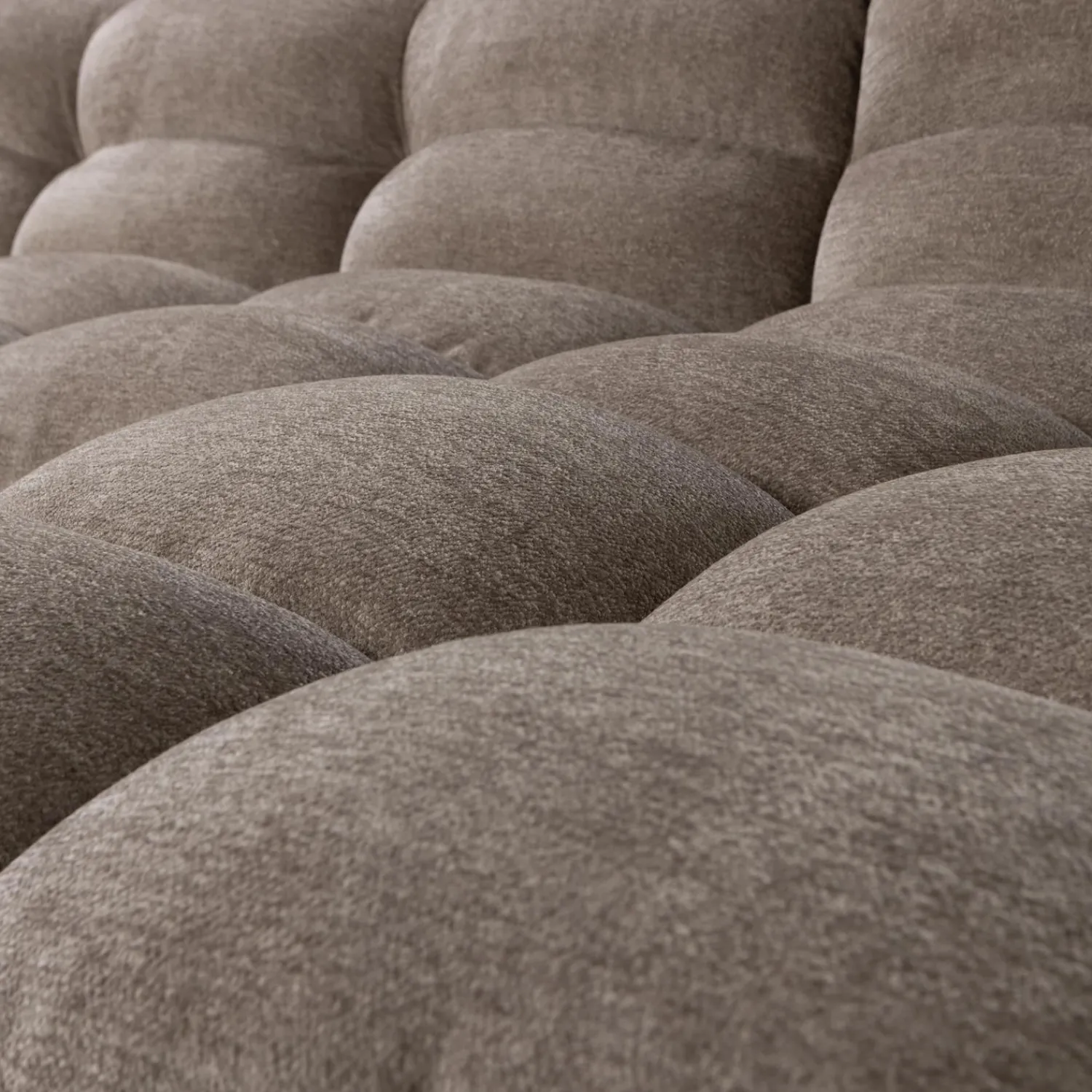 New WOOOD Tibas chaise longue rechts in de geweven stof zand