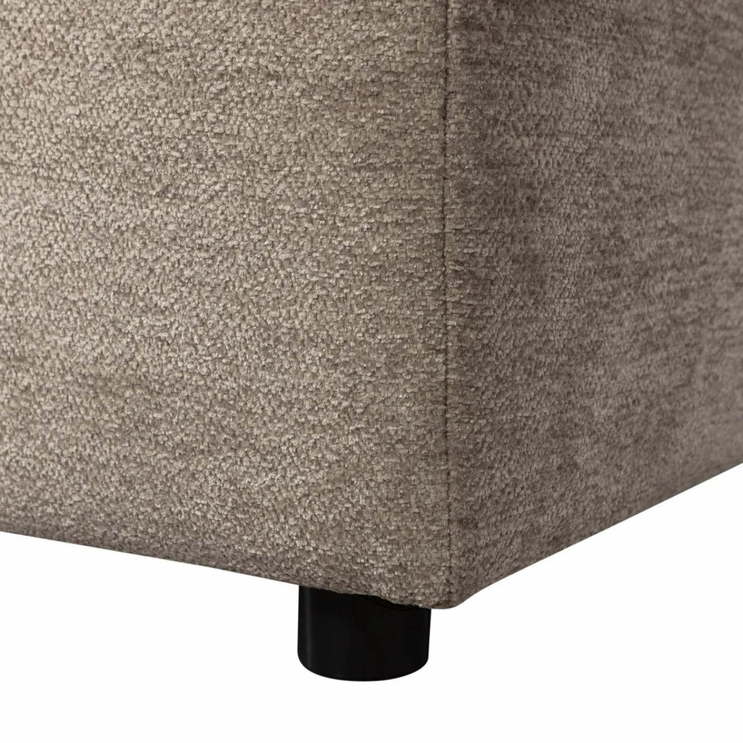 New WOOOD Tibas chaise longue rechts in de geweven stof zand