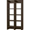 WOOOD Timo open kast mdf donkerbruin 195x100x40 cm