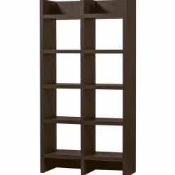 WOOOD Timo open kast mdf donkerbruin 195x100x40 cm