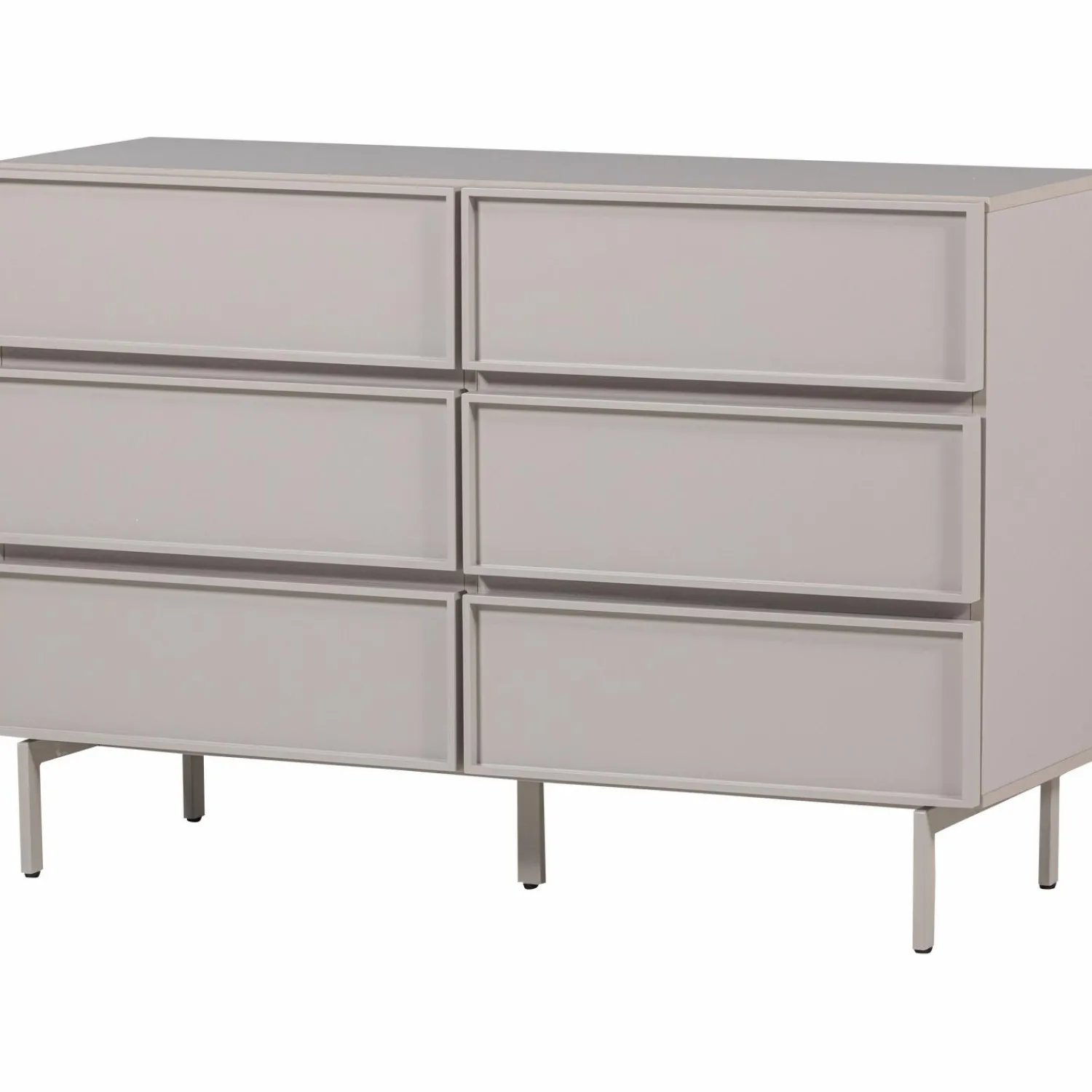 Clearance WOOOD Tours ladekast 6 lades melamine/MDF zand