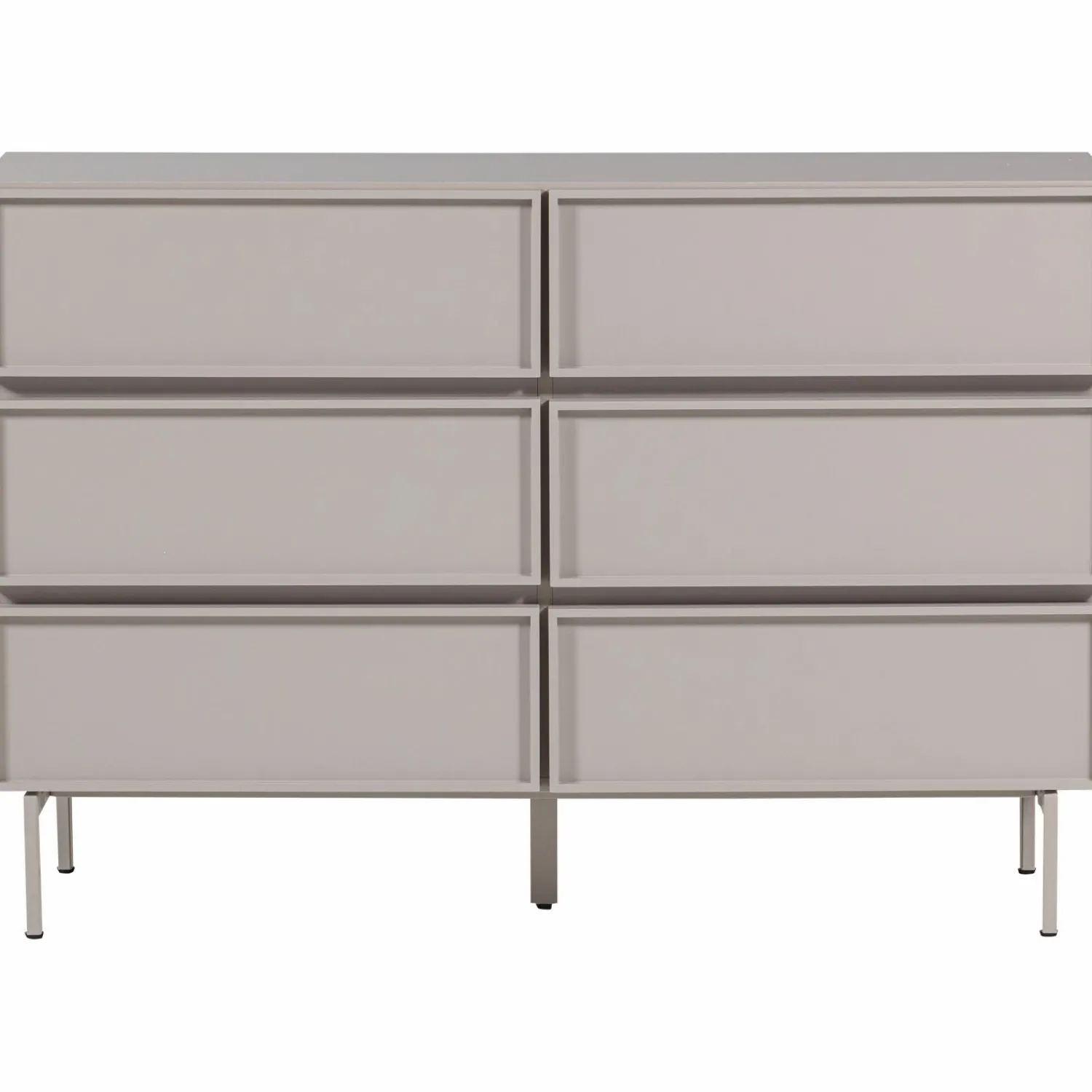 Clearance WOOOD Tours ladekast 6 lades melamine/MDF zand