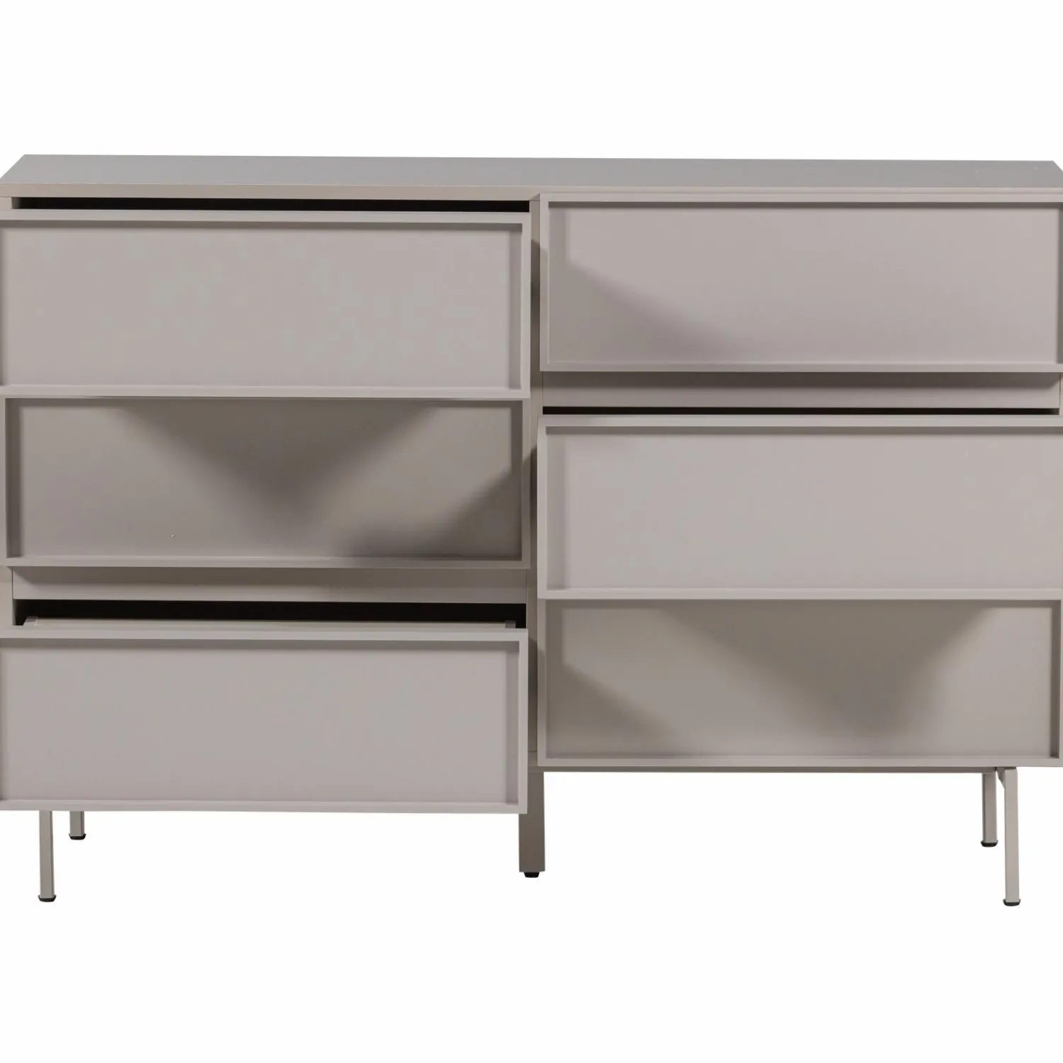 Clearance WOOOD Tours ladekast 6 lades melamine/MDF zand