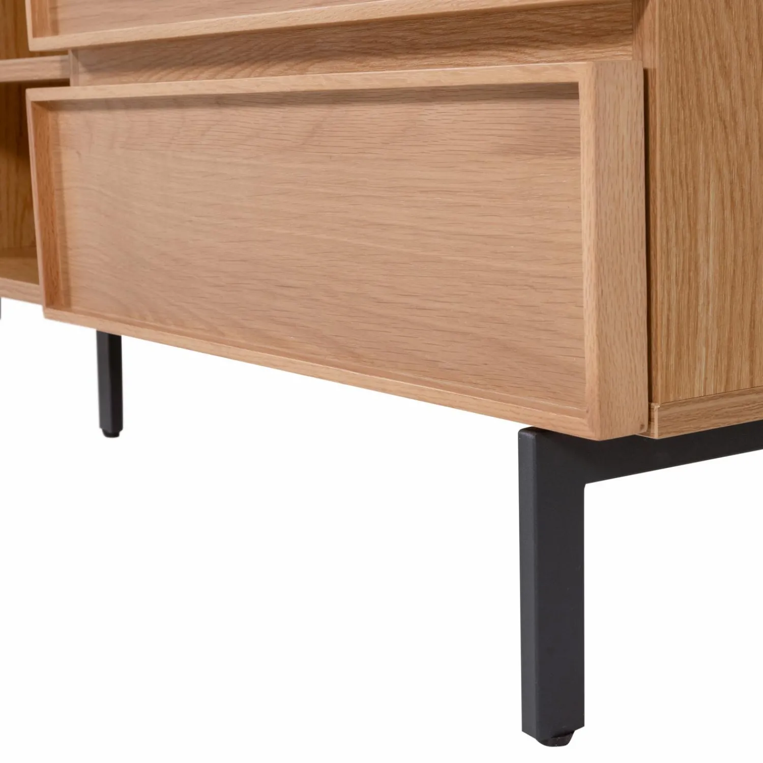 WOOOD Tours tv meubel 180 cm melamine/MDF Naturel