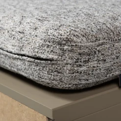 WOOOD Turner opbergbank grenen mud met zitkussen khaki