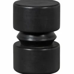 Hot WOOOD Tuve bijzettafel hout bruin/zwart