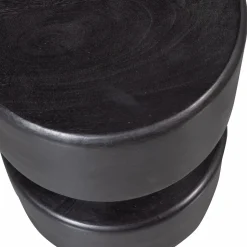 Hot WOOOD Tuve bijzettafel hout bruin/zwart