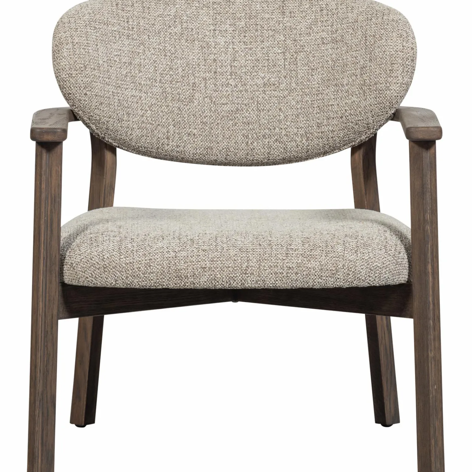 Hot WOOOD Udar fauteuil met houten frame donker Bruin