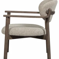 Hot WOOOD Udar fauteuil met houten frame donker Bruin