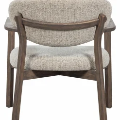 Hot WOOOD Udar fauteuil met houten frame donker Bruin