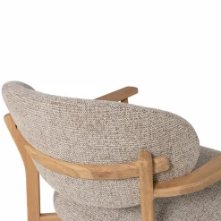 Outlet WOOOD Udar fauteuil met houten frame Naturel