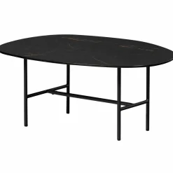 Outlet WOOOD Vajen salontafel met zwart marmeren look blad 80x60 cm