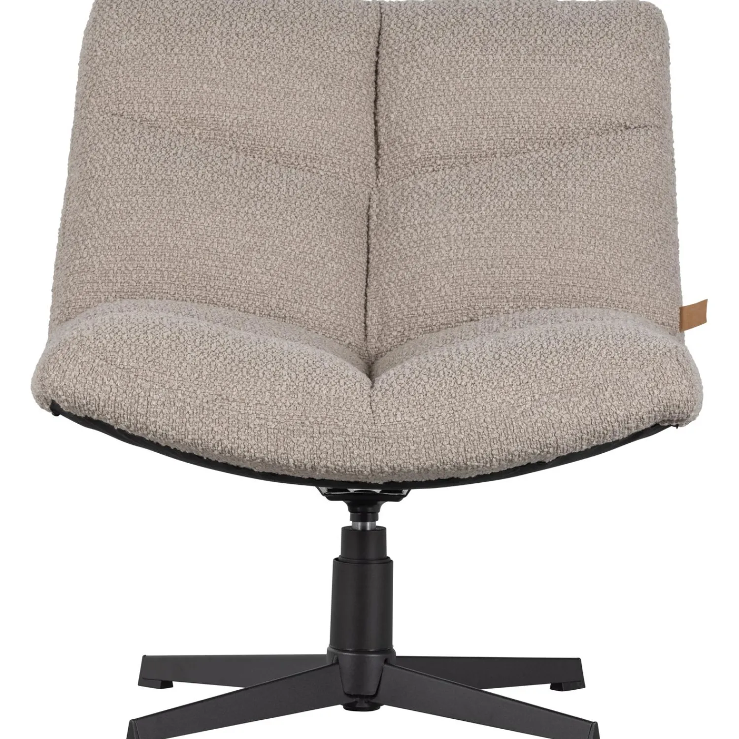 WOOOD Vinny draaifauteuil bouclé zand