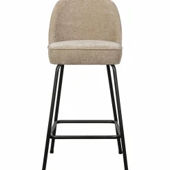Best WOOOD Vogue barstoel 65 cm 3D chenille Zand