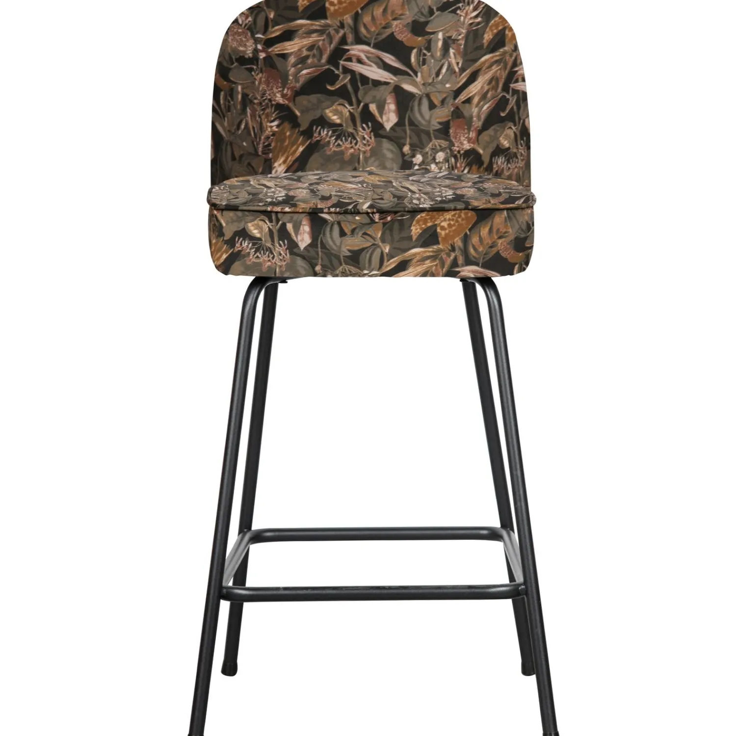 Discount WOOOD Vogue barstoel 65 cm velvet Bouquet zwart