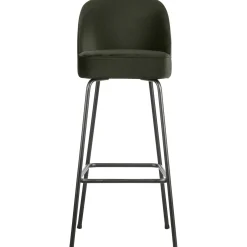 Sale WOOOD Vogue barstoel 80 cm velvet Donkergroen