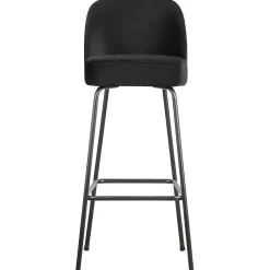 WOOOD Vogue barstoel 80 cm velvet Zwart