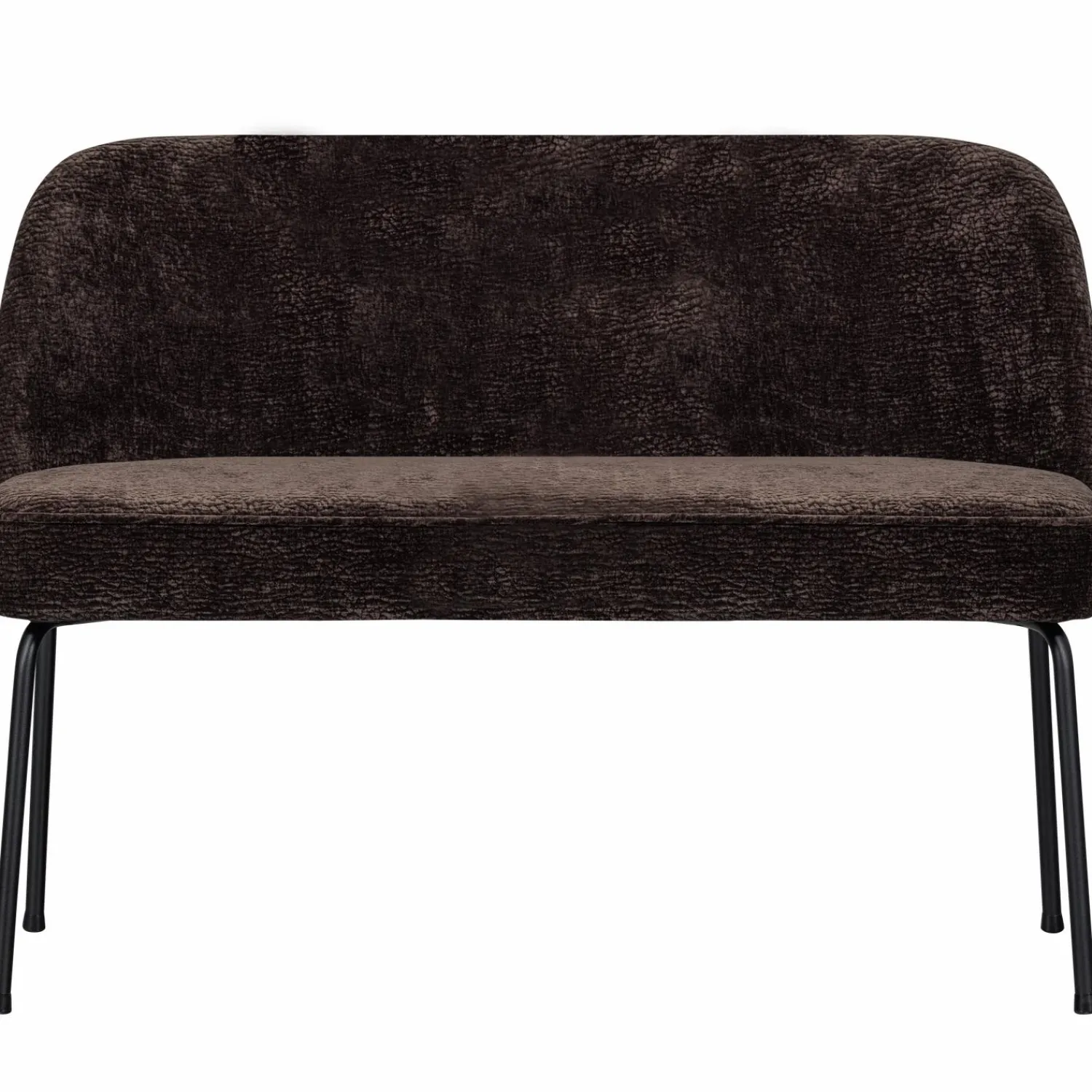 Clearance WOOOD Vogue eetbank 3D chenille Donkerbruin