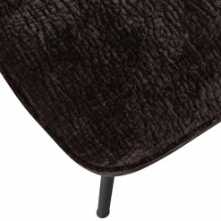 Sale WOOOD Vogue eetkamerstoel 3D chenille Donkerbruin