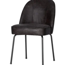 WOOOD Vogue eetkamerstoel leer Zwart