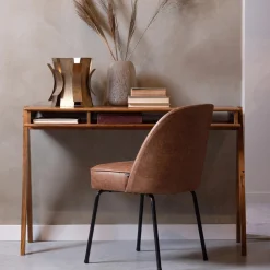Discount WOOOD Vogue eetkamerstoel leer Cognac