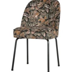 Outlet WOOOD Vogue eetkamerstoel velvet Bouquet zwart