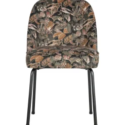 Outlet WOOOD Vogue eetkamerstoel velvet Bouquet zwart