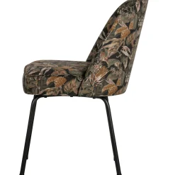 Outlet WOOOD Vogue eetkamerstoel velvet Bouquet zwart