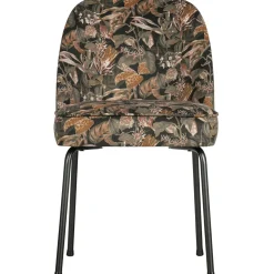 Outlet WOOOD Vogue eetkamerstoel velvet Bouquet zwart