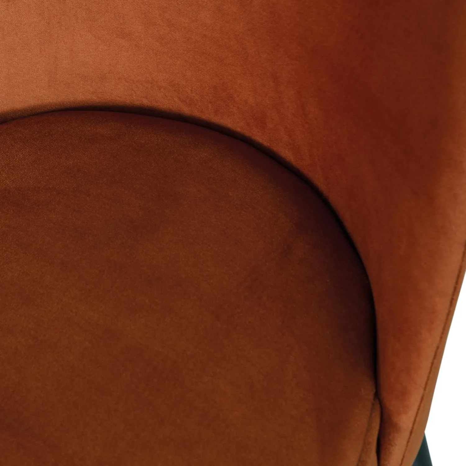 Best WOOOD Vogue eetkamerstoel velvet Roest