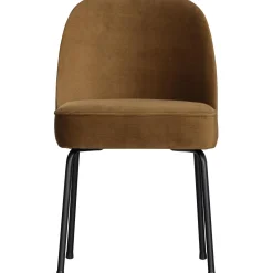 Hot WOOOD Vogue eetkamerstoel velvet Honinggeel
