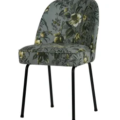 Clearance WOOOD Vogue eetkamerstoel velvet Poppy grijs