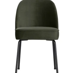 Best WOOOD Vogue eetkamerstoel velvet Donkergroen