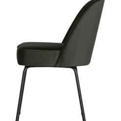 Best WOOOD Vogue eetkamerstoel velvet Donkergroen