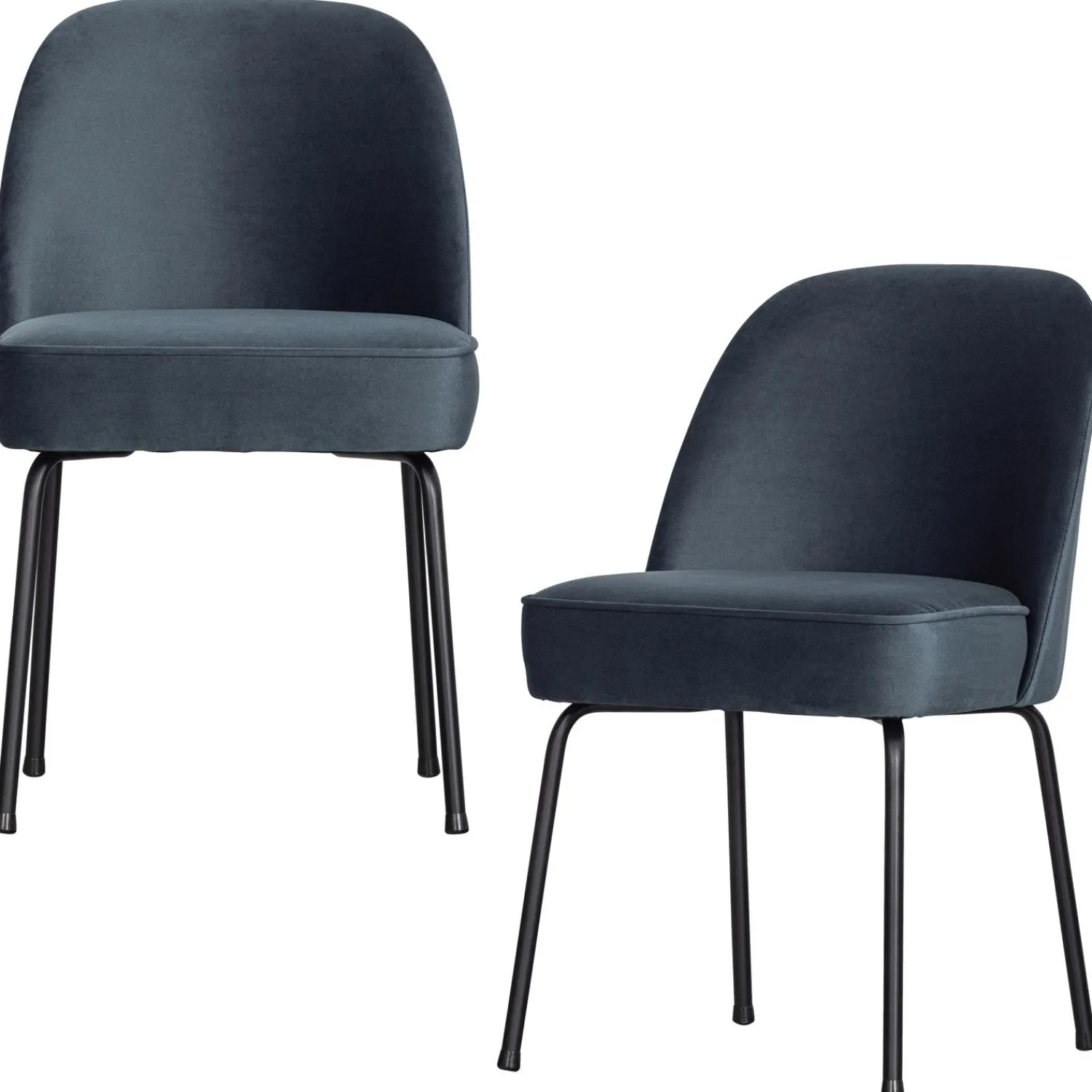 Discount WOOOD Vogue eetkamerstoel velvet groen Blauw