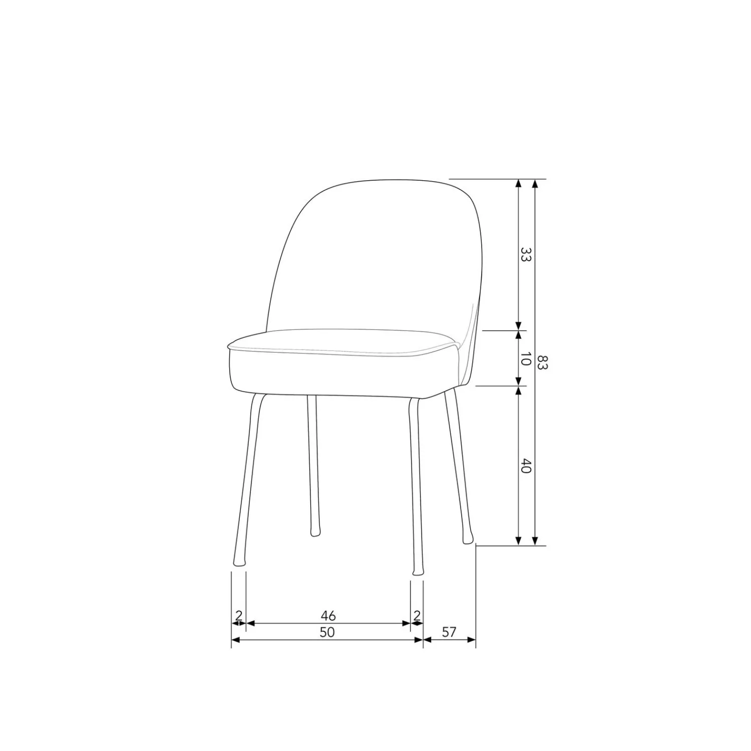 Discount WOOOD Vogue eetkamerstoel velvet groen Blauw