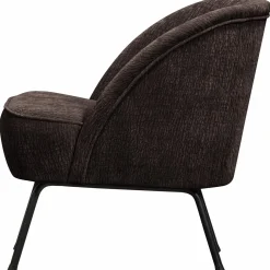 Best WOOOD Vogue fauteuil 3D chenille Donkerbruin