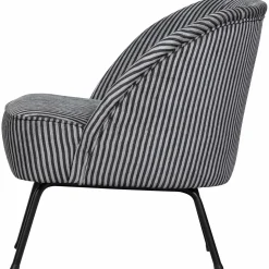 Hot WOOOD Vogue fauteuil streep Zwart/grijs