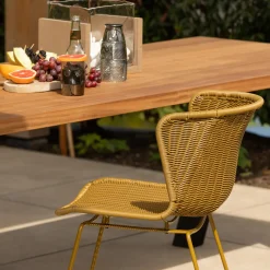 Best WOOOD Wings tuinstoel - set van 2 Honinggeel