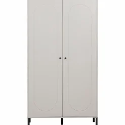 Online WOOOD Xina garderobekast grenen wolkengrijs