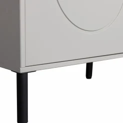 Online WOOOD Xina garderobekast grenen wolkengrijs