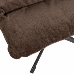 Discount WOOOD Yaro draaibare fauteuil met hocker espresso