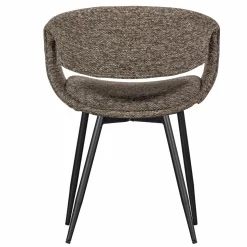 Best WOOOD Yossi eetkamerstoel met metalen poot zwart Bruin