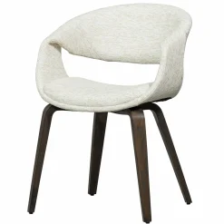 Best WOOOD Yossi eetkamerstoel met houten poot donkerbruin Naturel