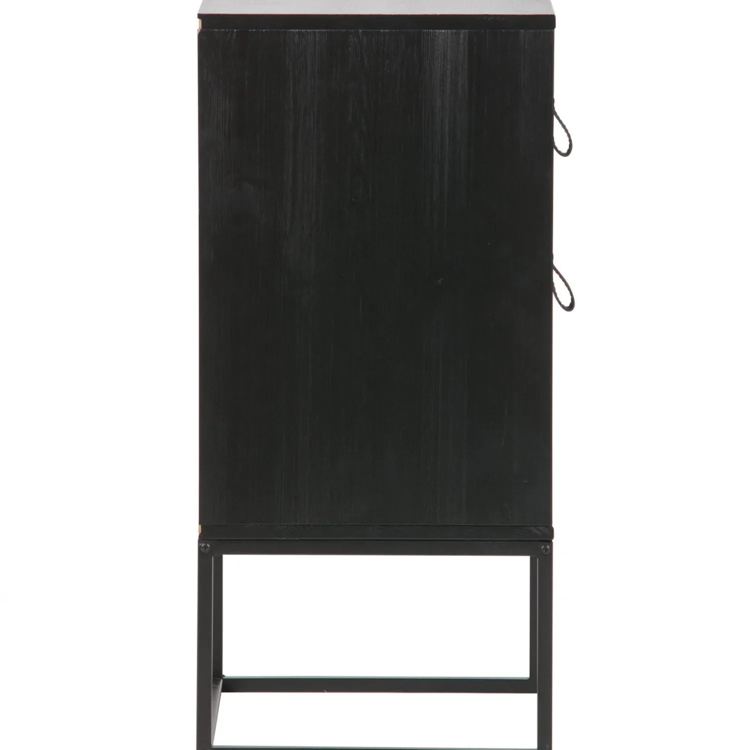 Sale WOOOD Zola nachtkastje met lade en deur geborsteld diepzwart