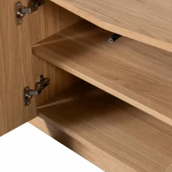 Hot WOOOD Zuma tv meubel 133 cm eiken transparant